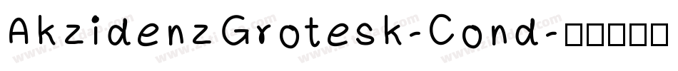 AkzidenzGrotesk-Cond字体转换
