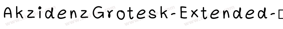 AkzidenzGrotesk-Extended字体转换
