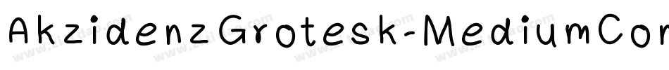 AkzidenzGrotesk-MediumCond字体转换