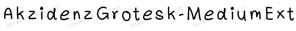 AkzidenzGrotesk-MediumExtended字体转换