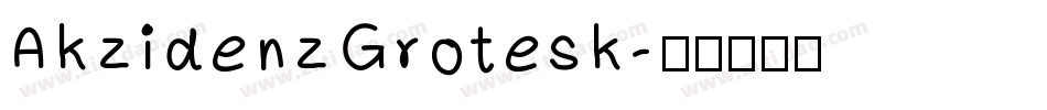 AkzidenzGrotesk字体转换