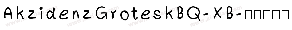 AkzidenzGroteskBQ-XB字体转换