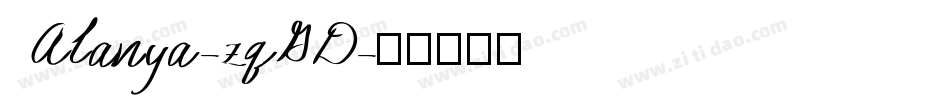 Alanya-zqGD字体转换