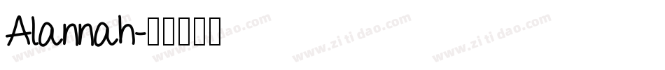 Alannah字体转换