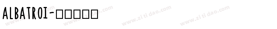 albatroi字体转换
