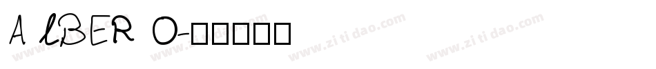 ALBERO字体转换