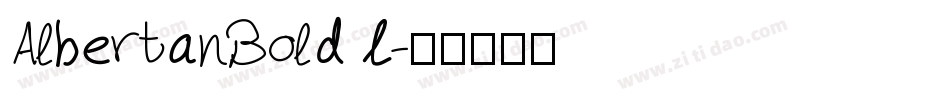 AlbertanBoldL字体转换