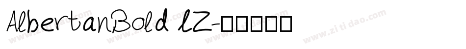 AlbertanBoldLZ字体转换