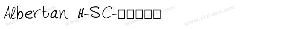 AlbertanH-SC字体转换