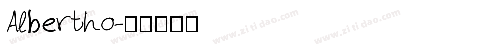 Albertho字体转换