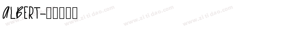 ALBERT字体转换