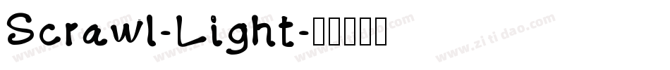Scrawl-Light字体转换