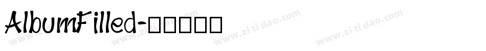 AlbumFilled字体转换