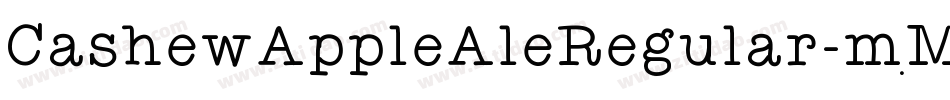 CashewAppleAleRegular-mMZV字体转换