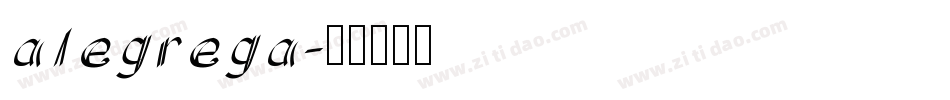 alegrega字体转换