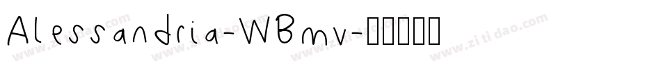 Alessandria-WBmv字体转换