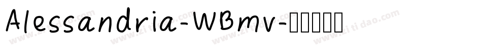 Alessandria-WBmv字体转换