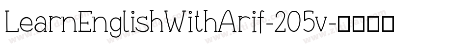 LearnEnglishWithArif-205v字体转换