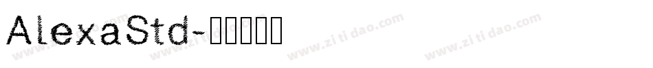 AlexaStd字体转换