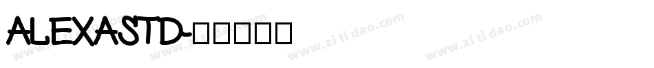 AlexaStd字体转换