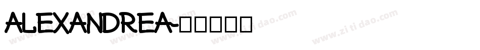 Alexandrea字体转换