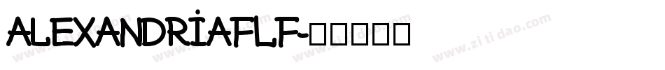 AlexandriaFLF字体转换