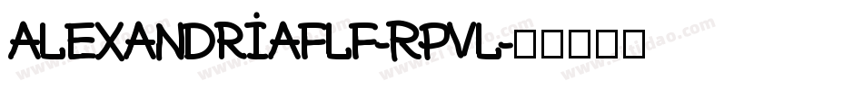 Alexandriaflf-Rpvl字体转换