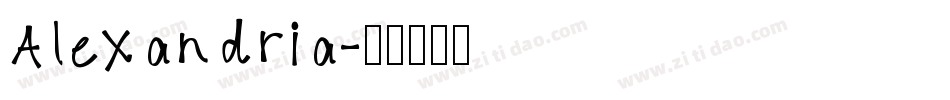 Alexandria字体转换