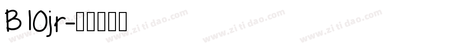 B10jr字体转换