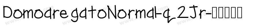 DomoaregatoNormal-q2Jr字体转换