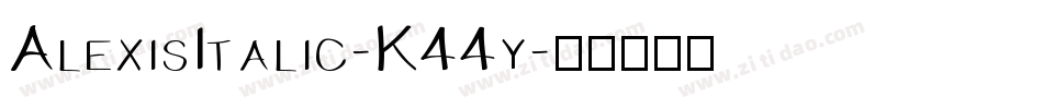 AlexisItalic-K44y字体转换