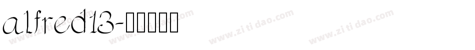alfred13字体转换