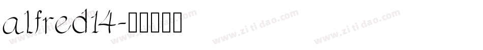 alfred14字体转换
