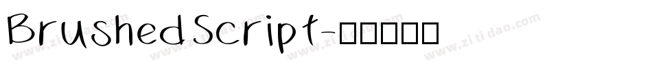 BrushedScript字体转换