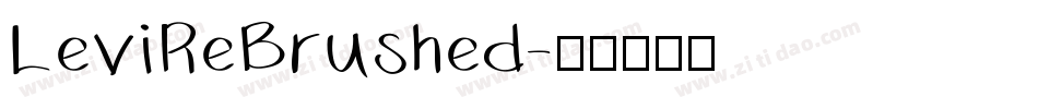 LeviReBrushed字体转换
