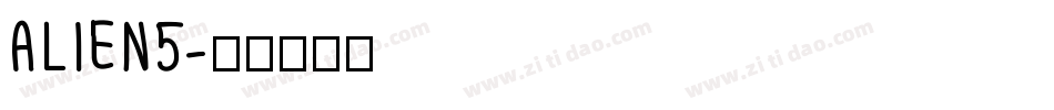 ALIEN5字体转换
