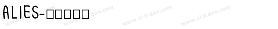 ALIES字体转换