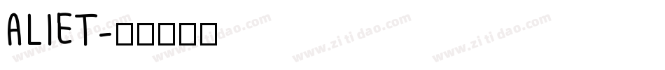 ALIET字体转换