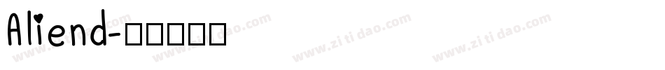 Aliend字体转换