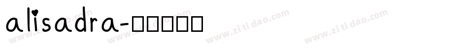 alisadra字体转换