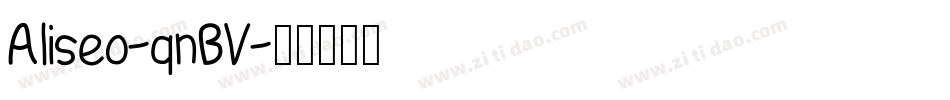 Aliseo-qnBV字体转换
