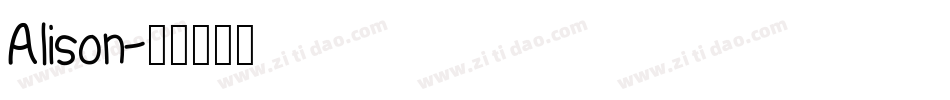 Alison字体转换