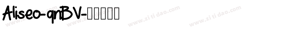Aliseo-qnBV字体转换