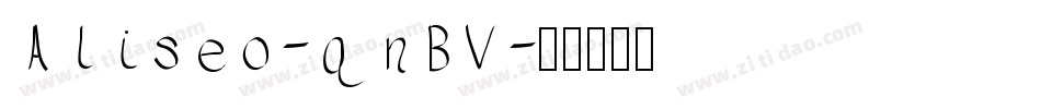 Aliseo-qnBV字体转换