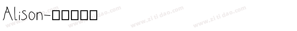 Alison字体转换