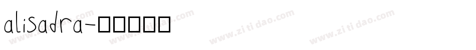 alisadra字体转换