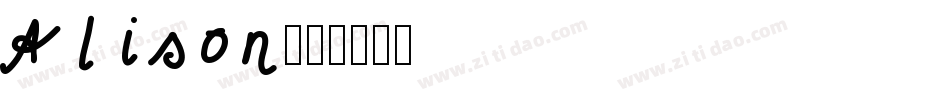Alison字体转换