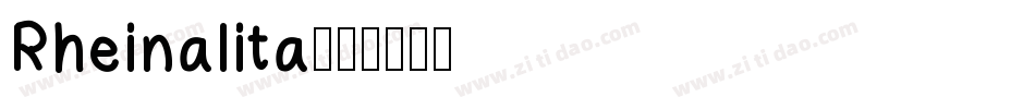 Rheinalita字体转换