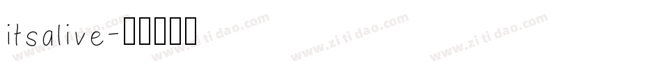 itsalive字体转换