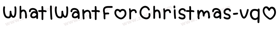 WhatIWantForChristmas-vqOL字体转换